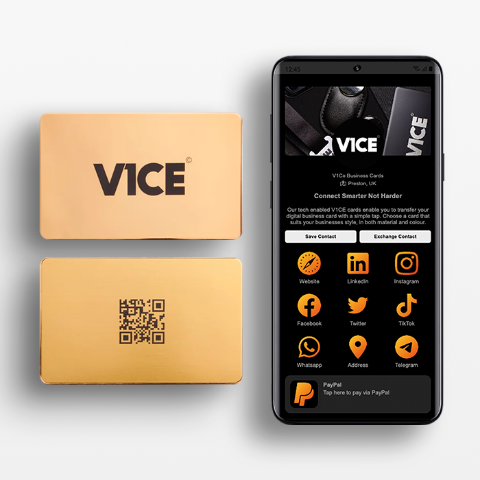 24k Gold NFC Business Card